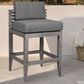 Armen Living Vivid Patio Counter Height Bar Stool in Light Gray, , large