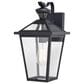 Vaxcel Derby 1-Light Outdoor Motion Sensor Wall Mount in Matte Black, , large