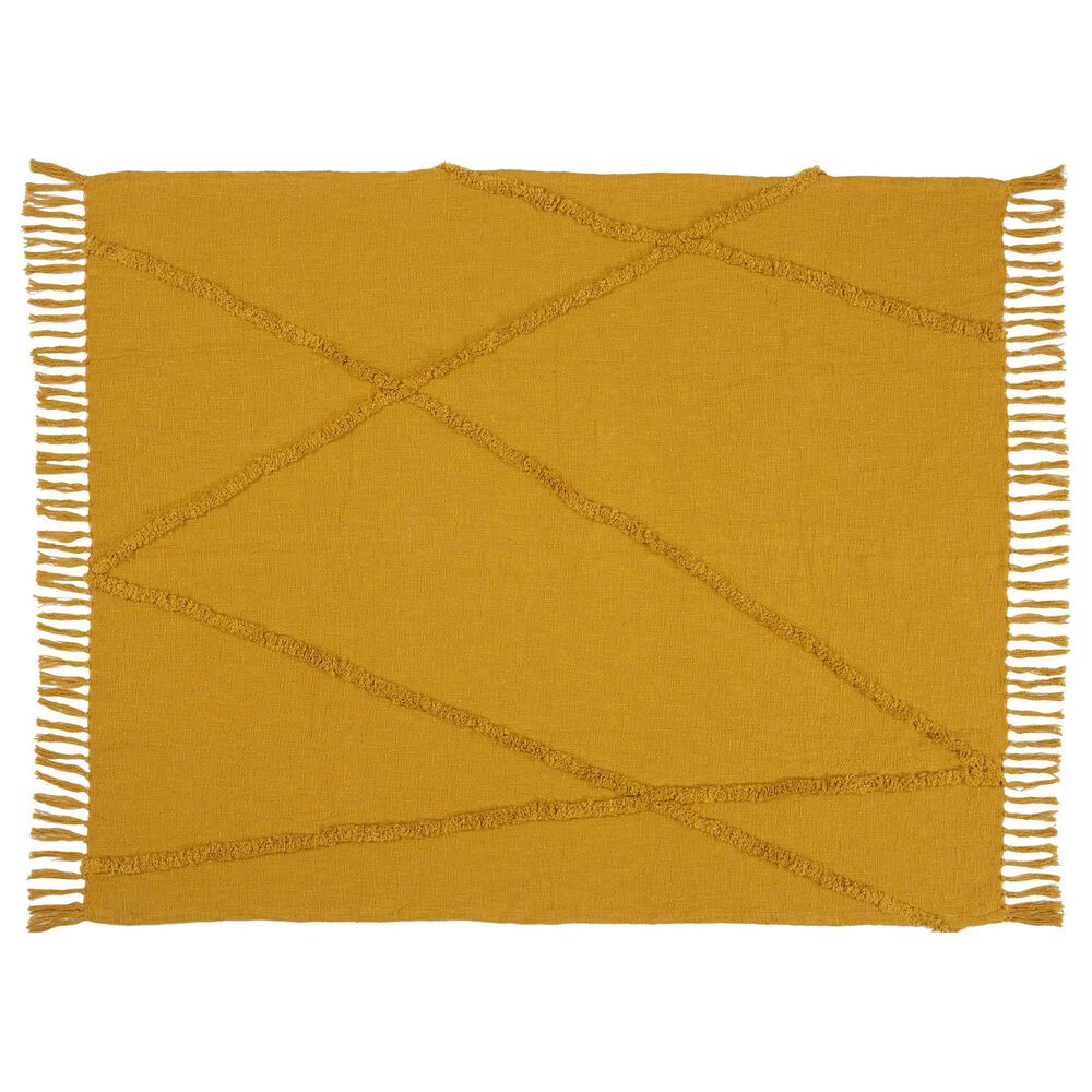 Nourison Life Styles Throw in Mustard, , large