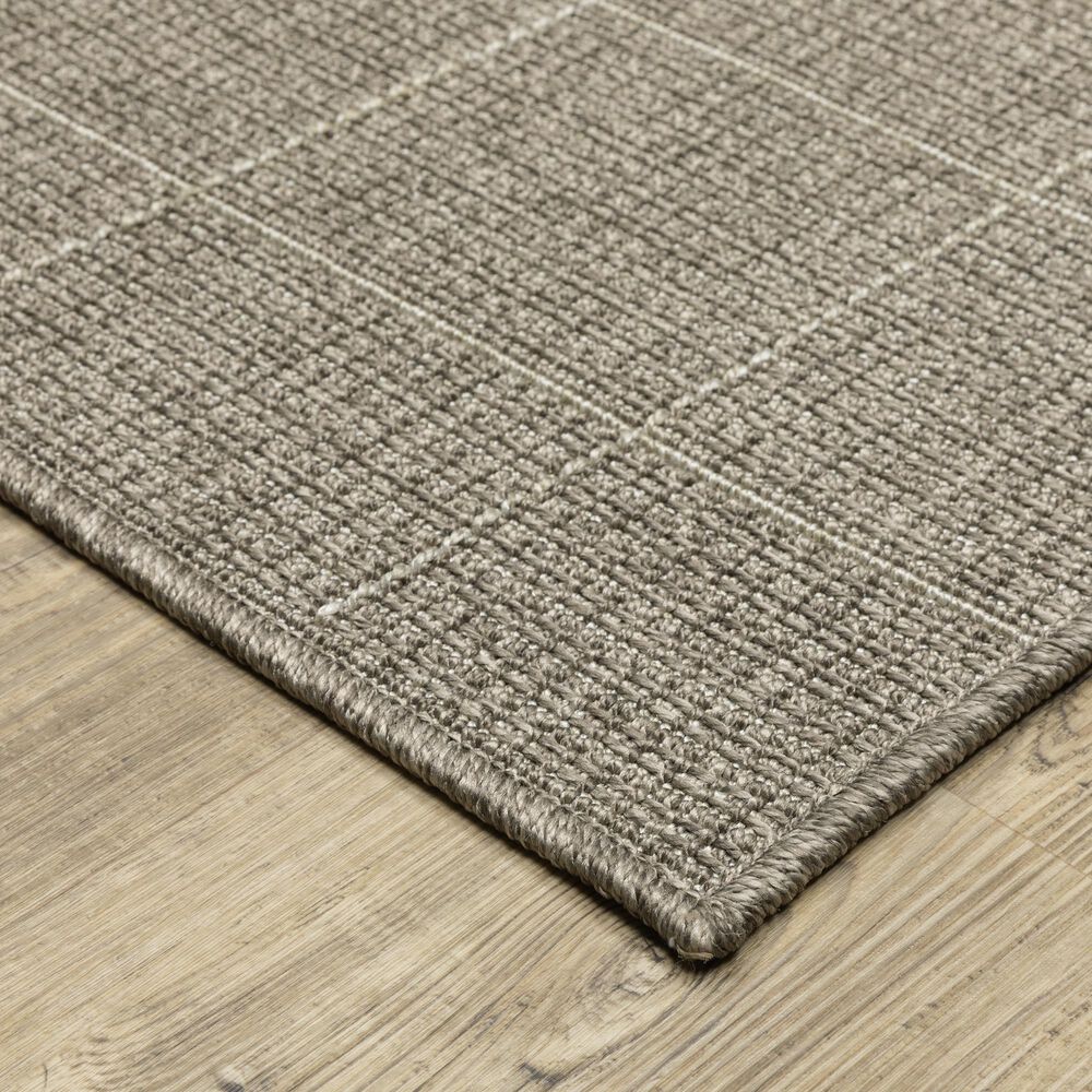 Oriental Weavers Caicos CA04B 6&#39;7&quot; x 9&#39;2&quot; Grey Area Rug, , large