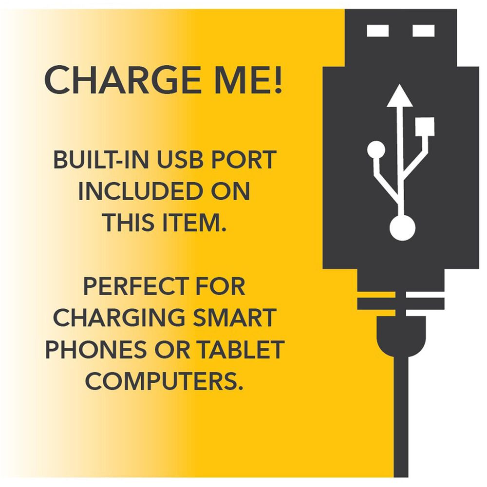 Adesso Charging Station Shelf Floor Lamp with Outlets + USB in Black, , large