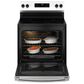 GE Appliances 30" Freestanding Electric Range with Steam Clean in Stainless Steel, , large