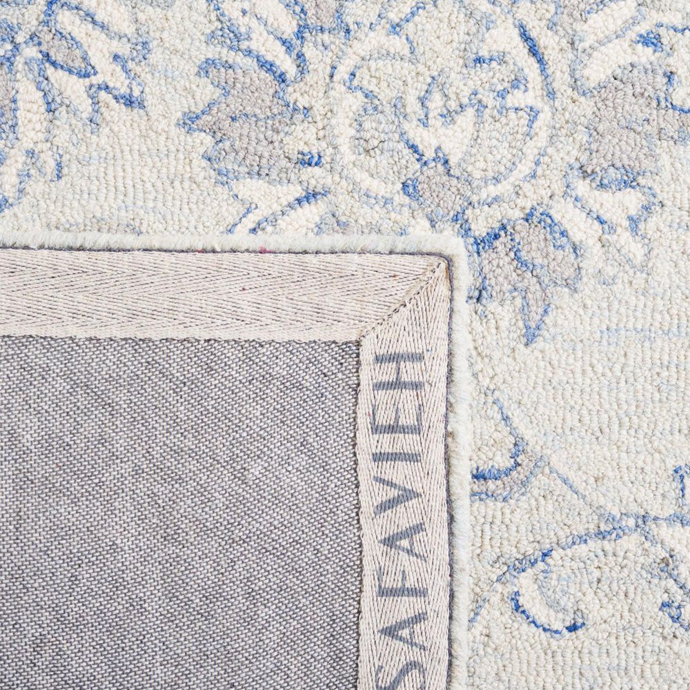 Safavieh Micro-Loop Traditional 10&#39; x 14&#39; Light Blue and Ivory Area Rug, , large