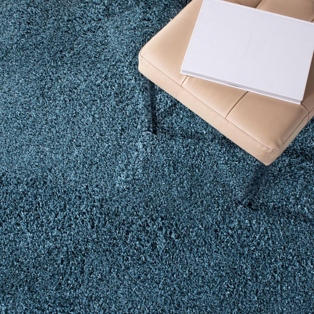 Safavieh Venus Shag 2&#39;7&quot; Square Blue Area Rug, , large