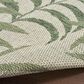 Nourison Garden Oasis GOA01 Ivory and Green 8" x 10" Indoor/Outdoor Area Rug, , large