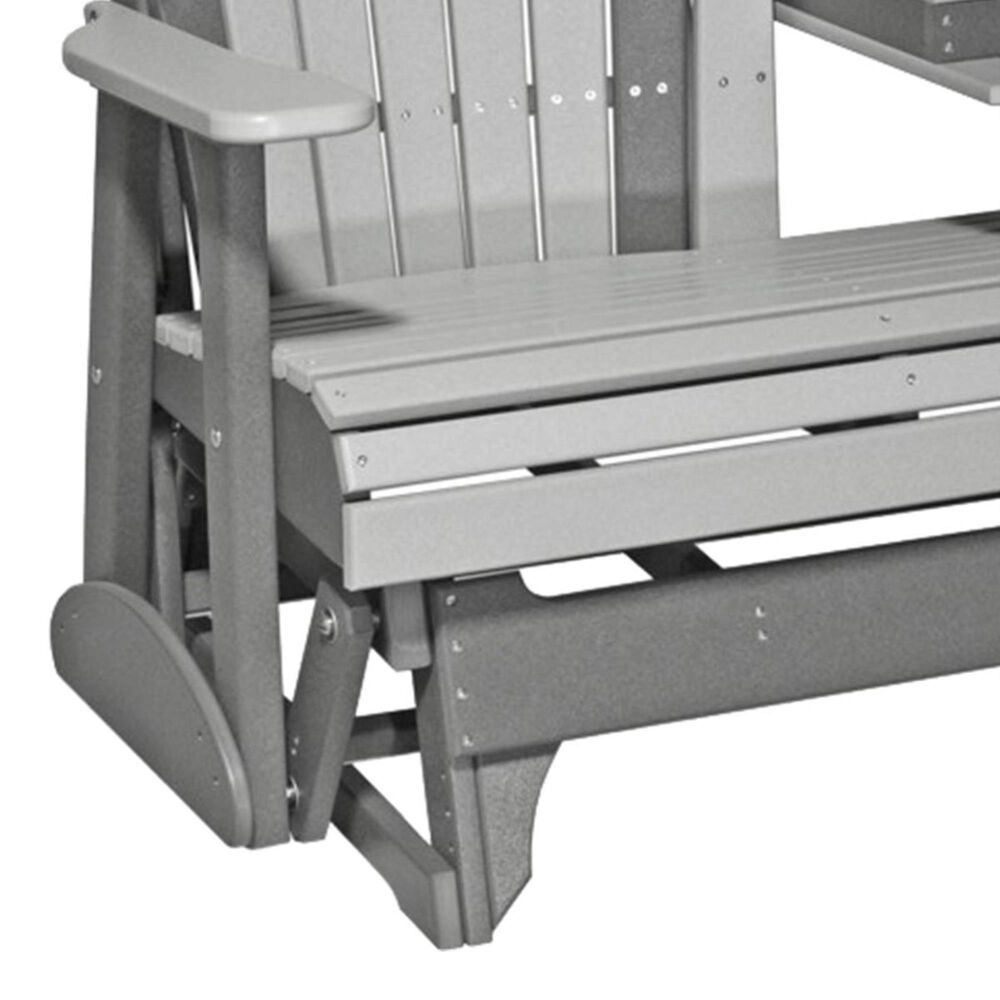 Amish Orchard 5&#39; Adirondack Glider in Dove Gray and Slate, , large