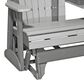 Amish Orchard 5" Adirondack Glider in Dove Gray and Slate, , large