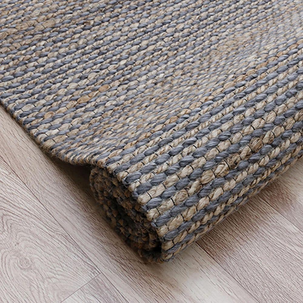 L&amp;R Resources Rondane 9&#39; x 12&#39; Dark Gray and Natural Area Rug, , large
