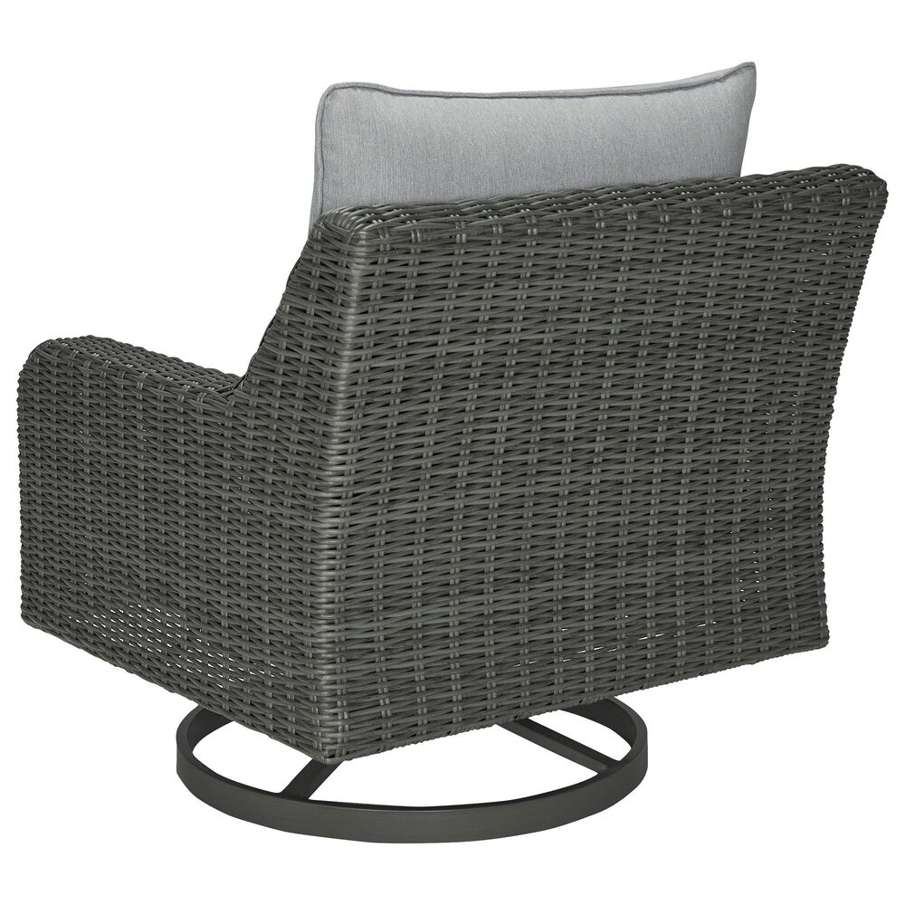 Ashley Elite Park Patio Swivel Lounge Chair in Gray, , large