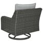Ashley Elite Park Patio Swivel Lounge Chair in Gray, , large
