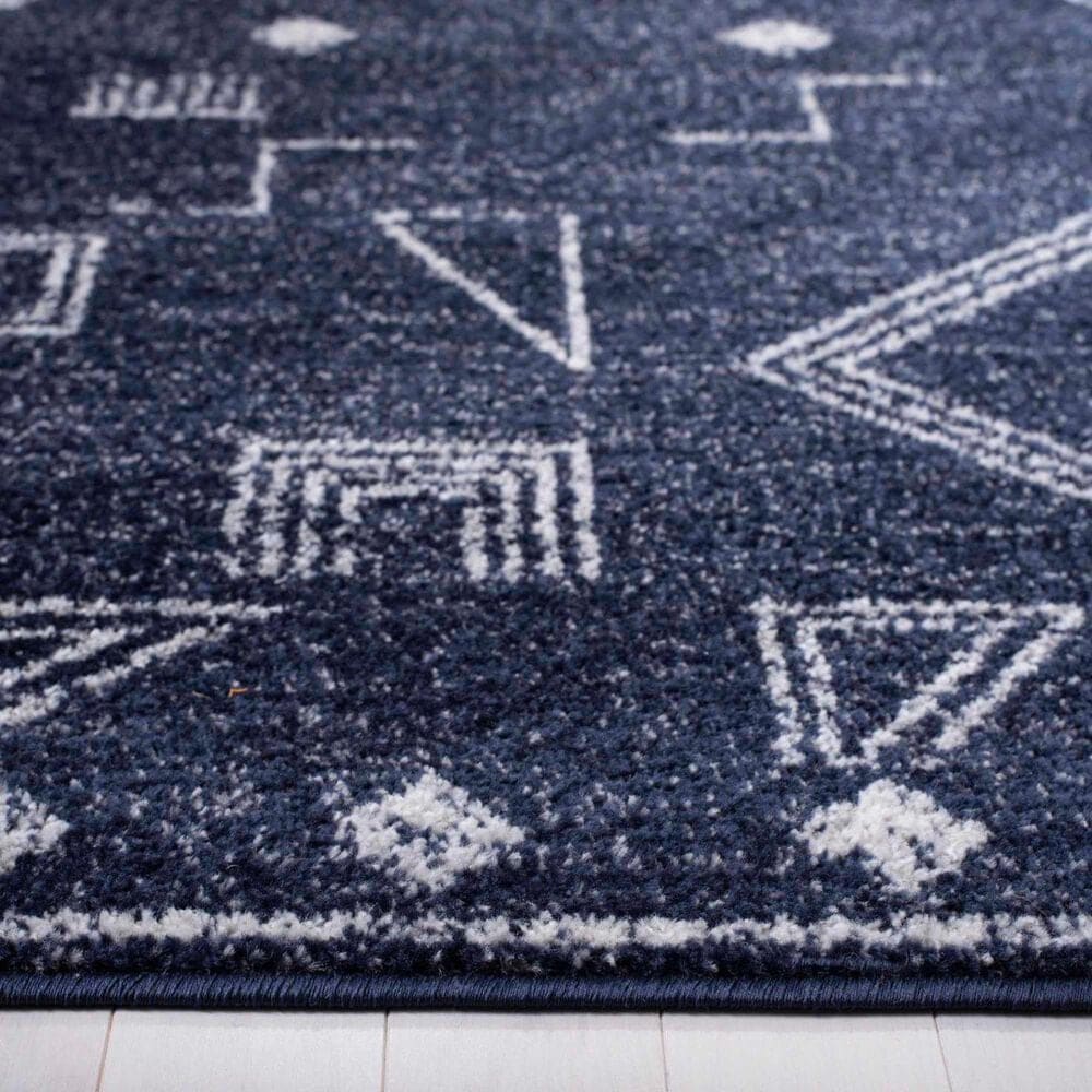 Safavieh Adirondack ADR208N 3&#39; x 5&#39; Navy and Silver Area Rug, , large