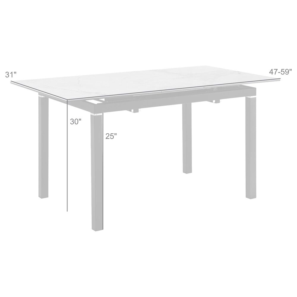 Blue River Giana Extendable Dining Table in Black and Carmen Grey - Table Only, , large