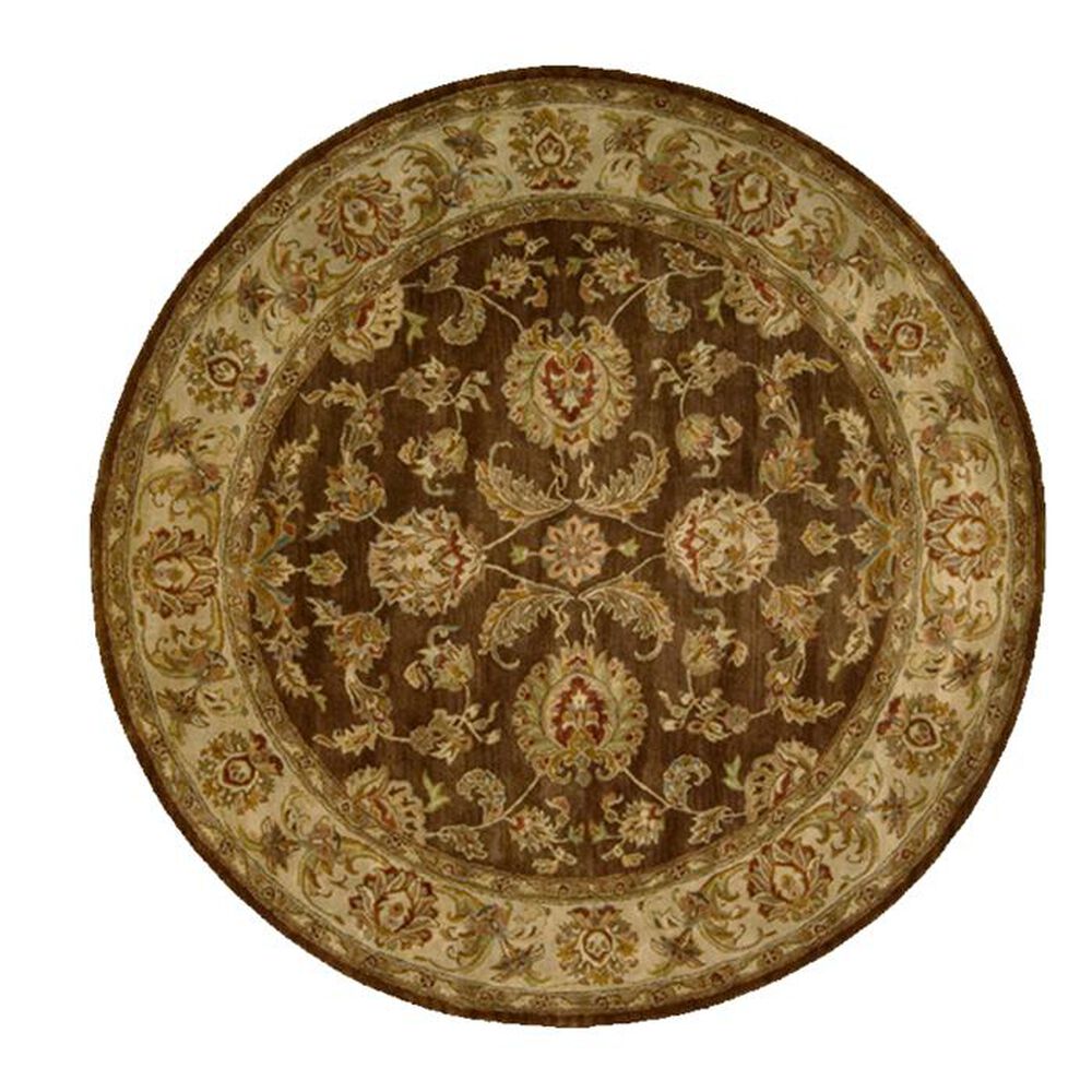Nourison Jaipur JA23 8' Round Brown Area Rug, , large