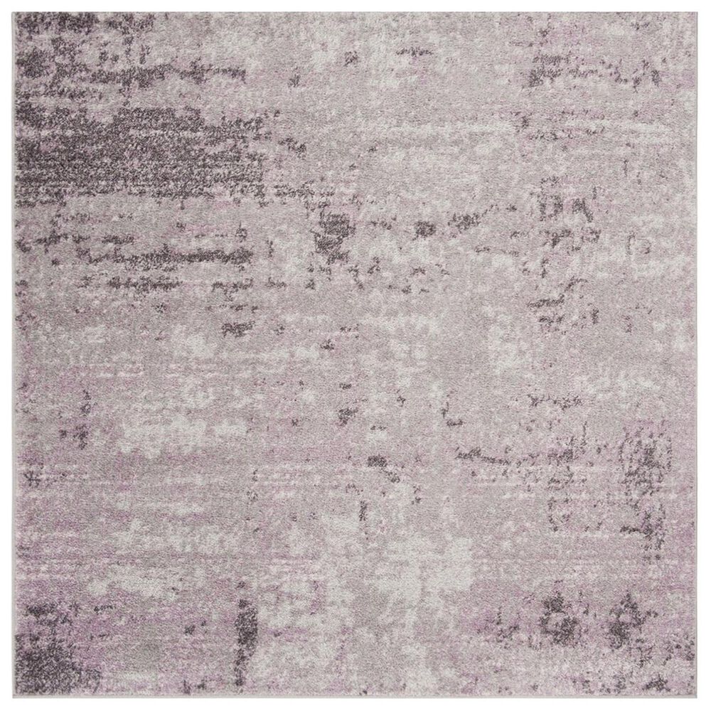 Safavieh Adirondack ADR130M 4" Square Light Grey and Purple Area Rug, , large