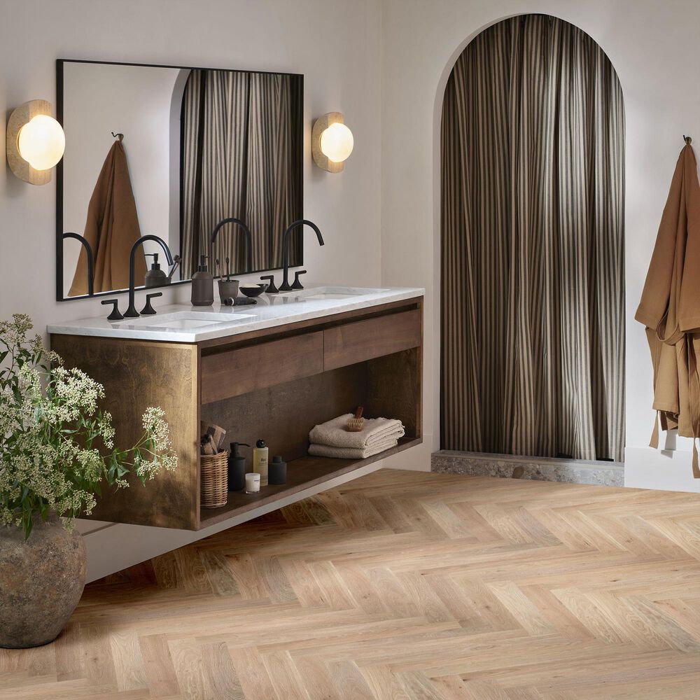 Anderson Tuftex Provincial Herringbone French Buff Oak Hardwood, , large