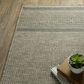 Oriental Weavers Tortuga TR07A 1"10" x 7"6" Beige and Black Runner, , large