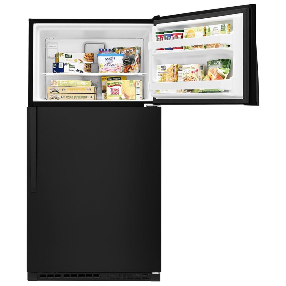 Whirlpool 20.5 Cu. Ft. Top Freezer Refrigerator in Black, , large