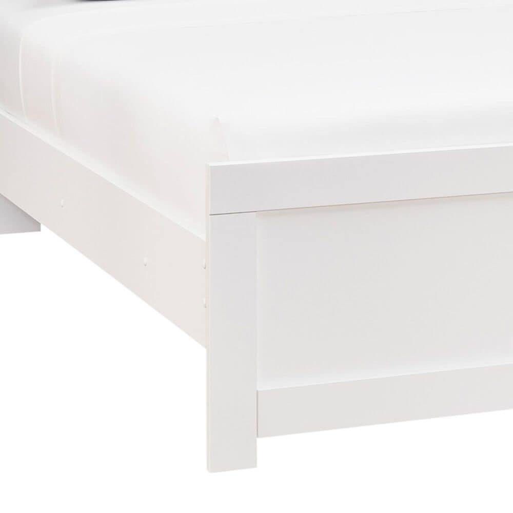 Ashley Maeling King Upholstered Panel LED Bed in Matte White and Gray, , large