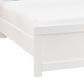 Ashley Maeling King Upholstered Panel LED Bed in Matte White and Gray, , large