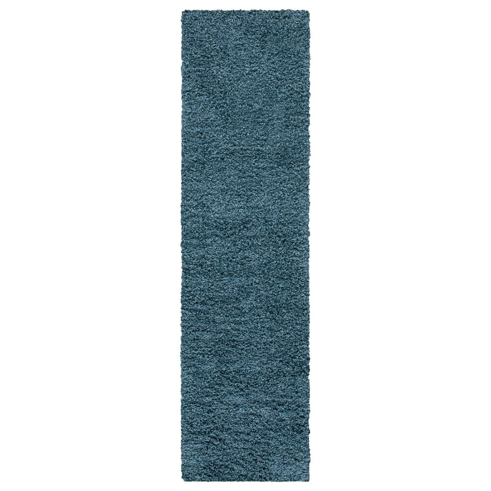Safavieh Venus Shag 2"2" x 12" Blue Runner, , large