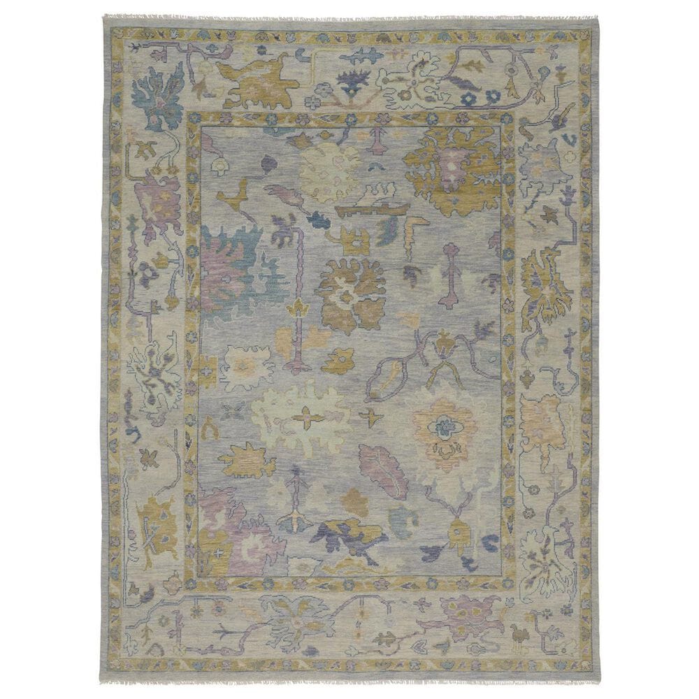 Feizy Rugs Karina 5'6" x 8'6" Silver and Green Area Rug, , large
