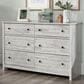 Sauder River Ranch 6-Drawer Dresser in White Plank, , large