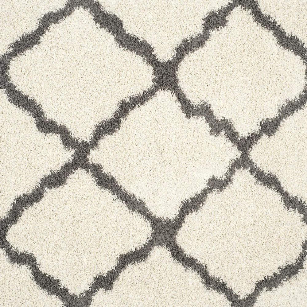 Safavieh Dallas Shag SGD257H-10 10&#39; x 14&#39; Ivory/Dark Grey Area Rug, , large