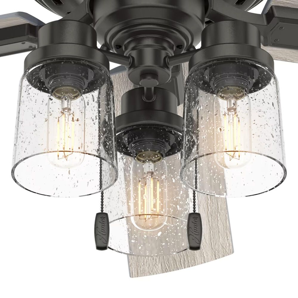 Hunter Hartland 52&quot; Ceiling Fan with LED Lights in Noble Bronze, , large