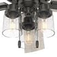 Hunter Hartland 52" Ceiling Fan with LED Lights in Noble Bronze, , large