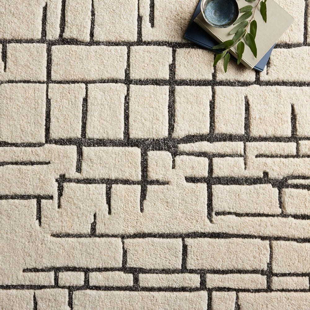 Loloi Octavia 9&#39;6&quot; x 13&#39;6&quot; Ivory and Charcoal Area Rug, , large