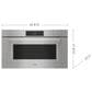 Wolf Appliances M Series 30" Professional Plumbed Convection Steam Oven in Stainless Steel, , large