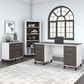 Bush Somerset 3 Piece Office Desk Set in Storm Gray/White, , large