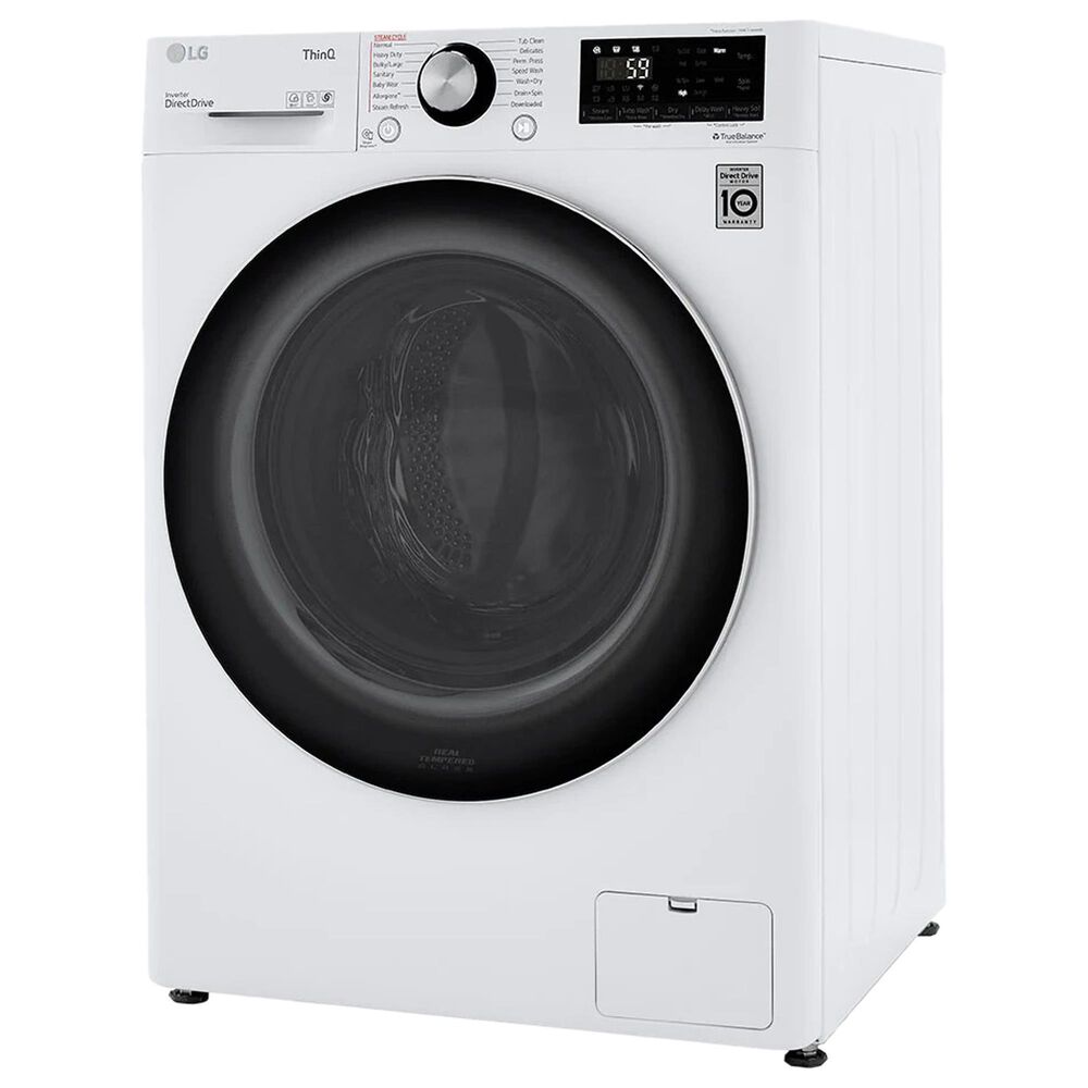 LG 4-cu ft High Efficiency Stackable Front-Load Washer (White