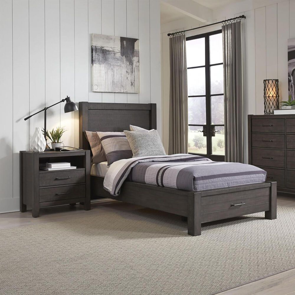 Riva Ridge Mill Creek 2 Drawer Nightstand in Carob, , large