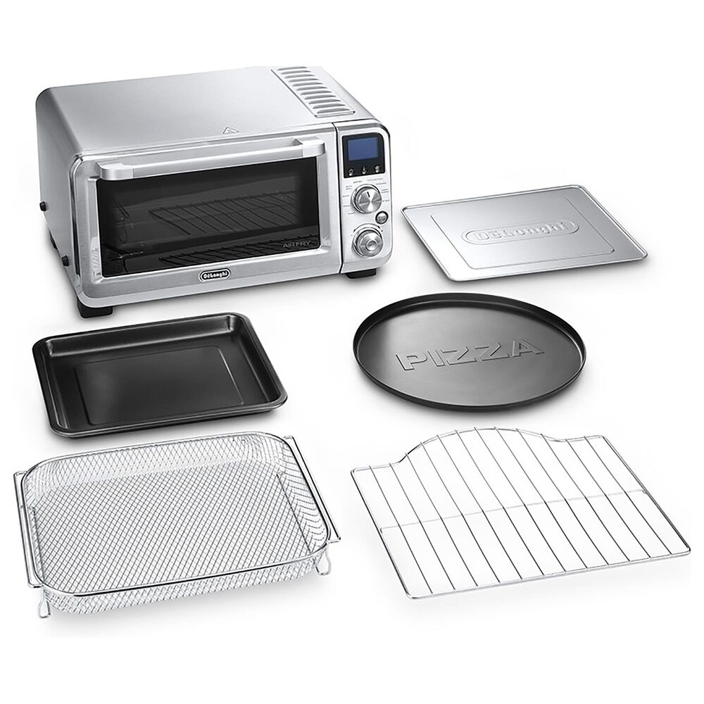 De&#39;Longhi Livenza 0.5 Cu. Ft. 9-In-1 Digital Air Fry Convection Toaster Oven in Silver, , large