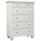Riva Ridge Cambridge 5-Drawer Chest in White, , large