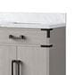 Lexora Home Laurel 72" Double Bathroom Vanity in White Oak with White Carrara Marble Top and Rectangular Sinks, , large