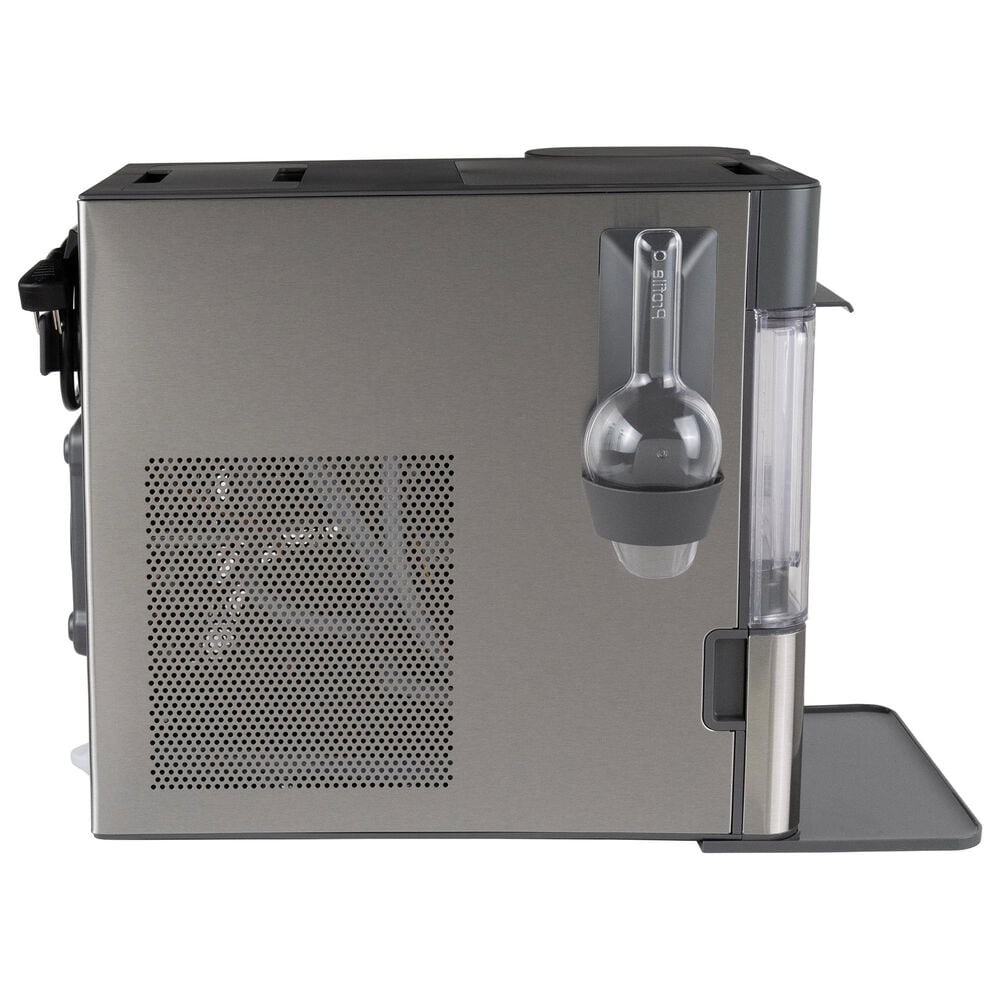 GE Profile Opal Mini Pro Nugget Ice Maker with Side Tank in Stainless Steel and Charcoal Gray, , large