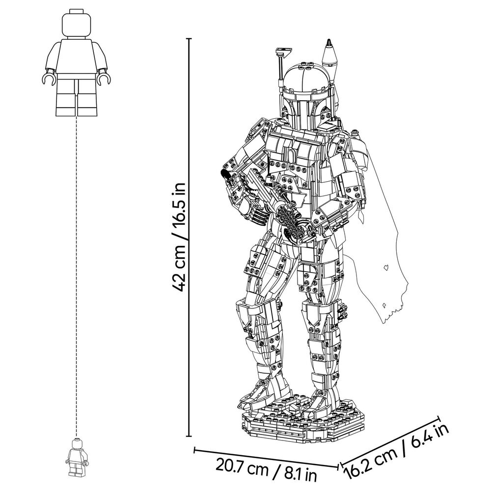 LEGO Star Wars Boba Fett Building Set, , large