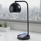 Adesso Emery Desk Lamp with Supercharger in Black, , large