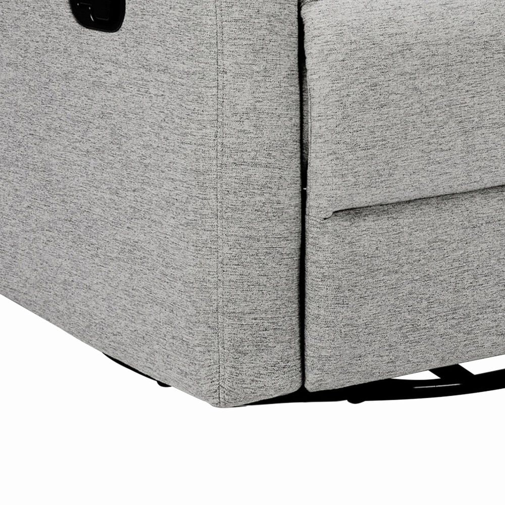 New Haus Suzy Swivel Glider Recliner in Frost Grey, , large