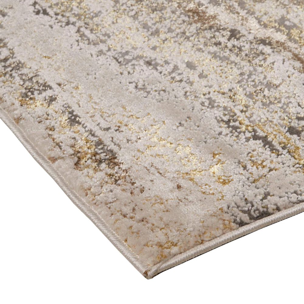 Feizy Aura 3735F 12&#39; x 15&#39; Gold and Gray Area Rug, , large