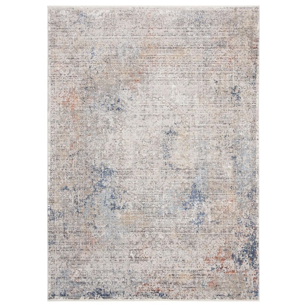 Safavieh Dream DRM426F 5" x 8" Grey and Blue Area Rug, , large