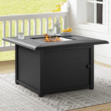 Crosley Furniture Dante Fire Table in Black, , large