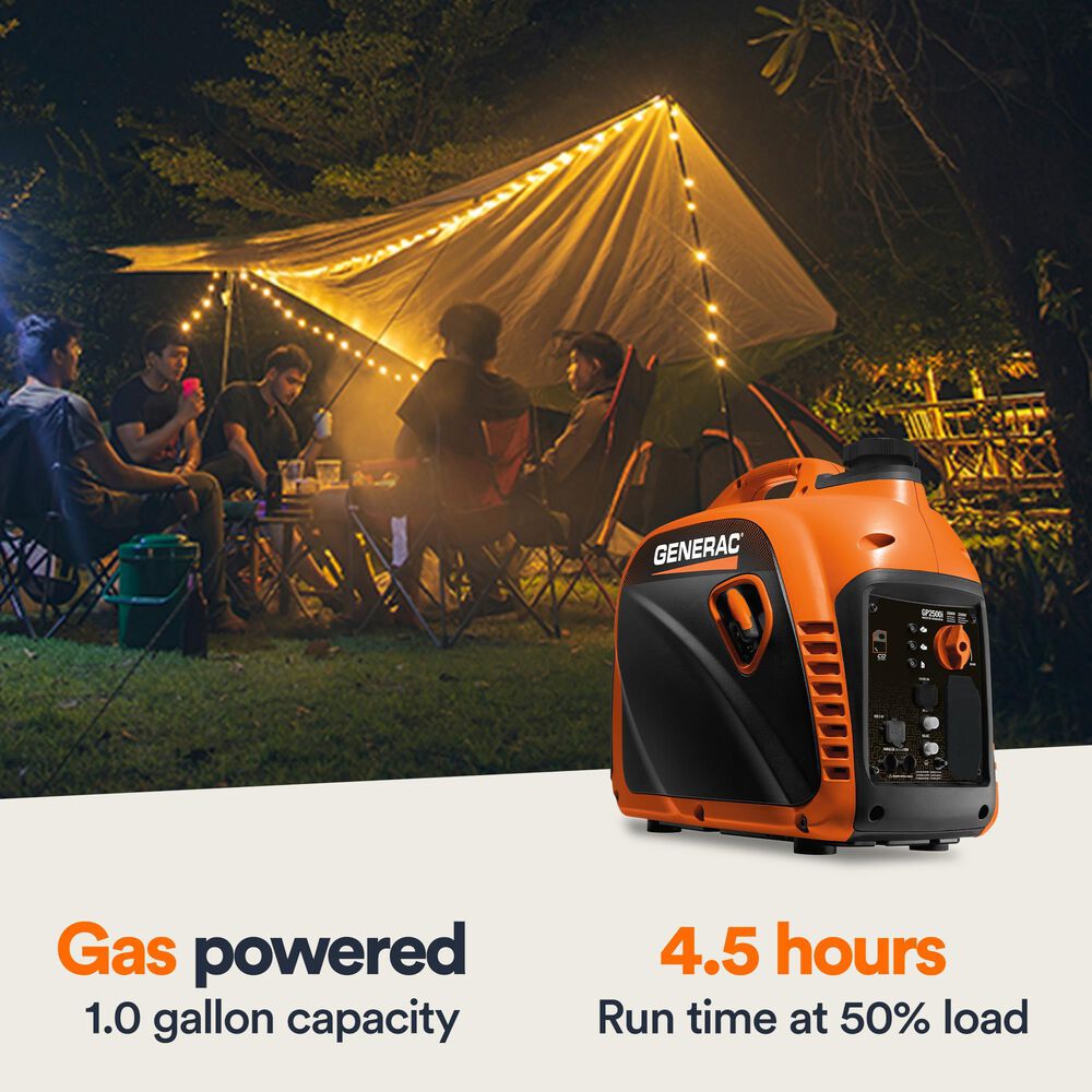 Generac GP2500i Portable Inverter Generator in Orange and Black, , large