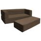 Jaxx Zipline Big Kids Modular Sofa & Ottoman in Chocolate, , large