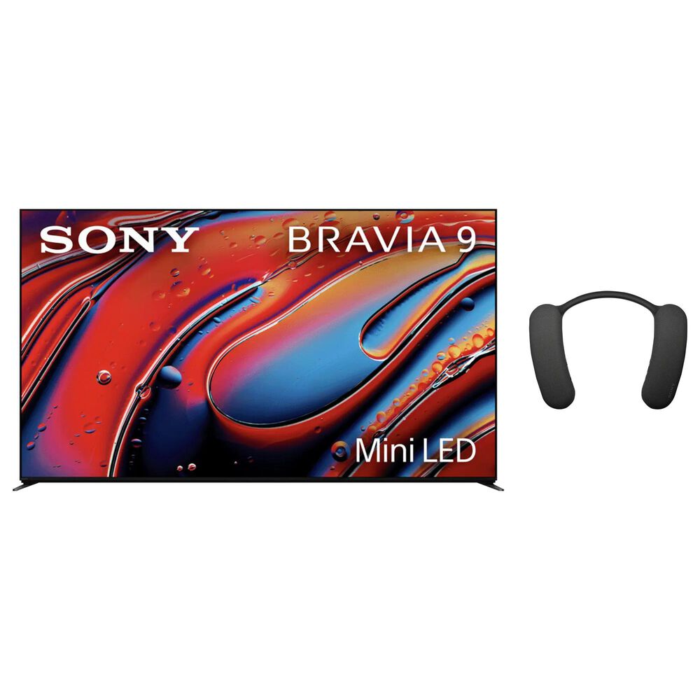 Sony 75" Class Bravia 9 Mini LED QLED 4K HDR - Smart TV with Theater U Wearable Speaker in Black, , large