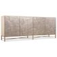 Hooker Furniture Westwood 90" Credenza in Polished Limestone and Silver, , large
