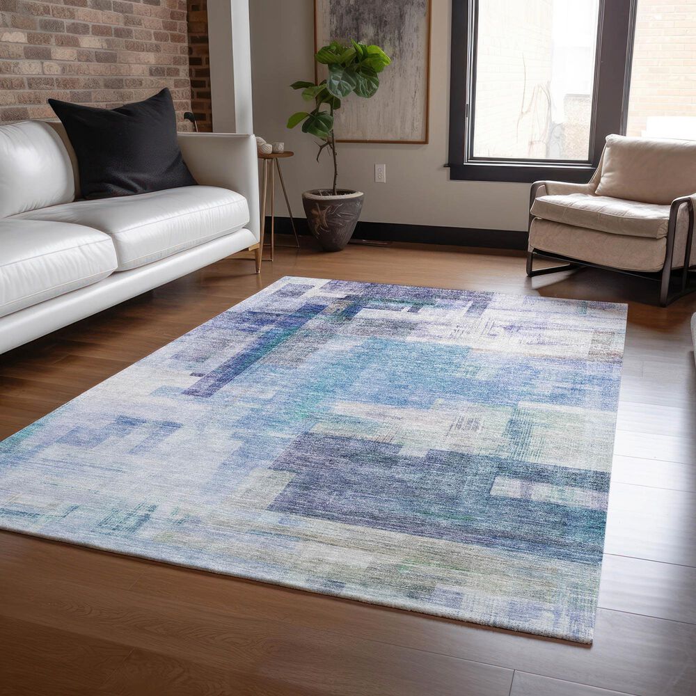 Dalyn Rug Company Ravenna RN6 8&#39; x 10&#39; Blue Area Rug, , large