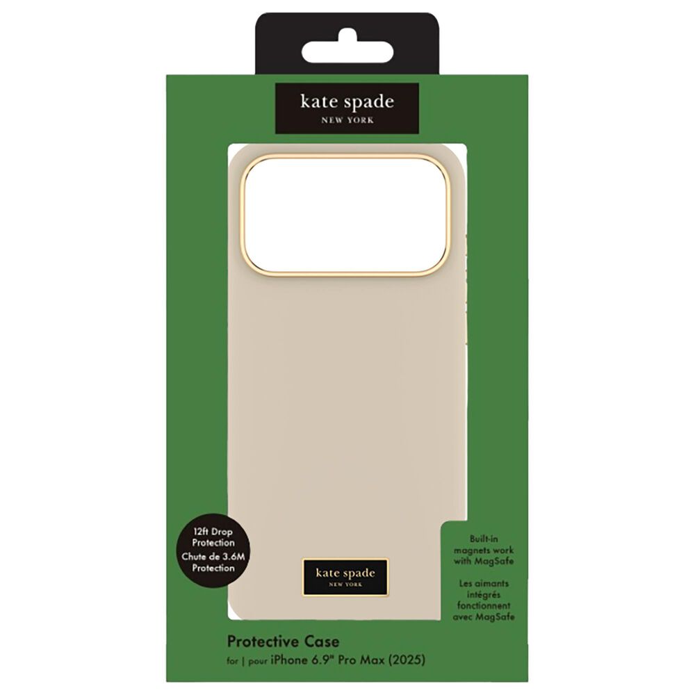Kate Spade Silicone MagSafe Case for Apple iPhone 17 Pro in Icon Perfect Beige, , large